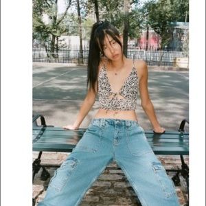 UO Jolie Cutout cropped cami